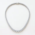 Moissanite tennis necklace in 925 sterling silver