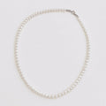 Dainty Pearl Necklace, Petite Freshwater Pearl Strand 3mm to 6mm, product view