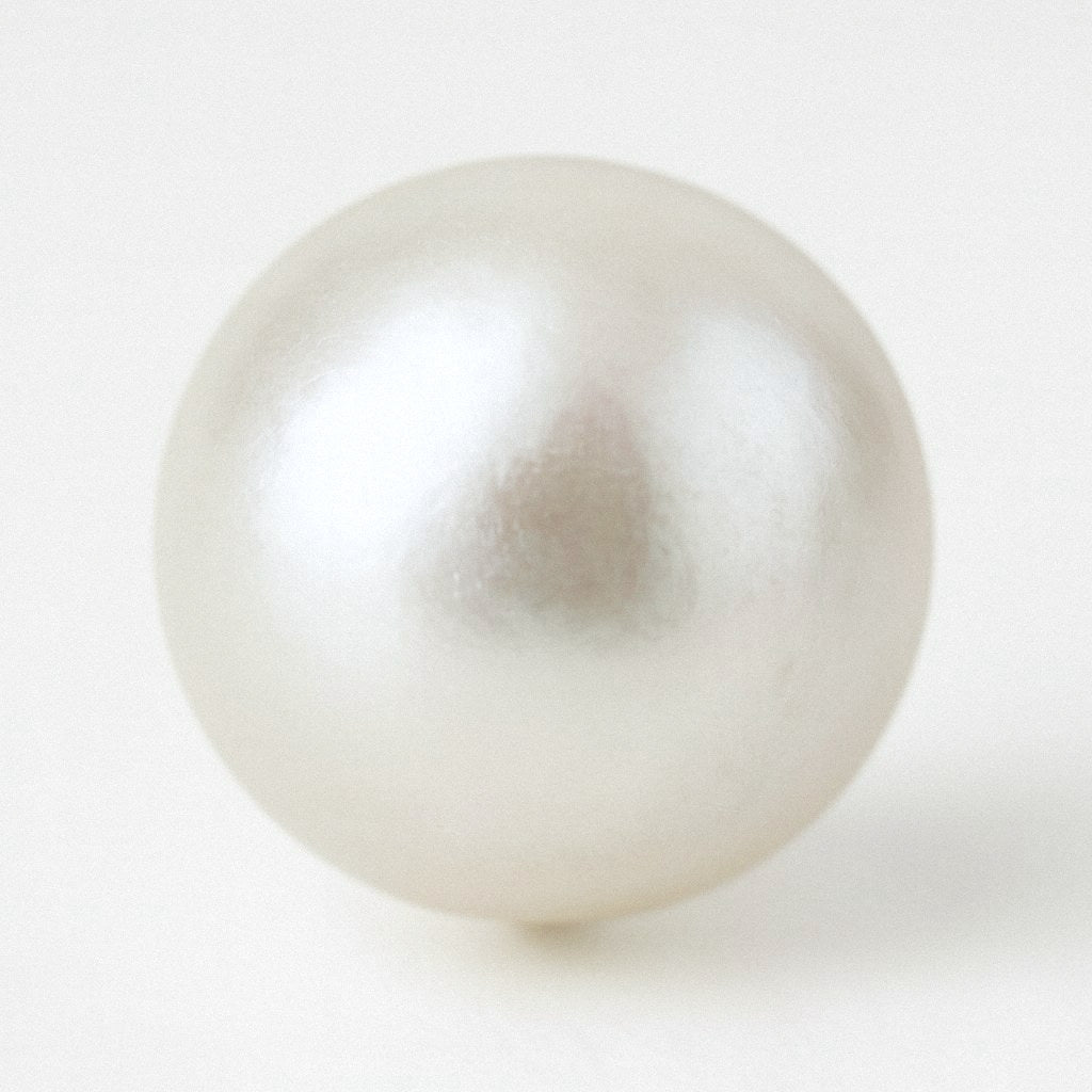 Tiny Pearl Stud Earrings, 3mm to 6mm Freshwater Pearl Studs, Sterling Silver Posts, close-up detail