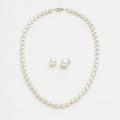 Freshwater Pearl Necklace and Pearl Stud Earrings Set, both pieces together